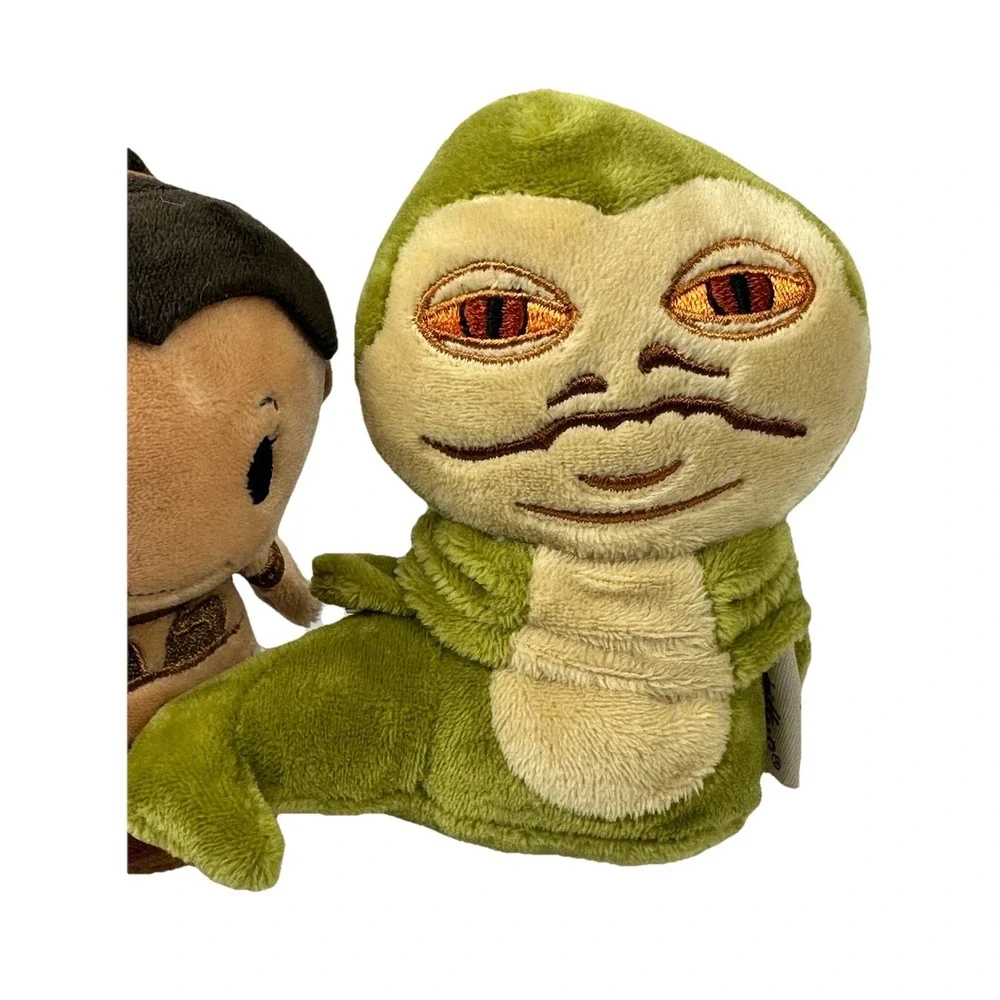 Hallmark itty bittys Princess Leia Jabba Plush Star Wars Comic Con 2016 Set